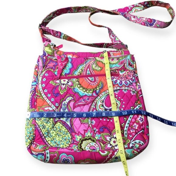 VERA BRADLEY Pink Swirls Multi-Pocket Quilted Crossbody Bag - Picture 7 of 7